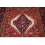 Tapis rouge tribal géométrique 5 x 6