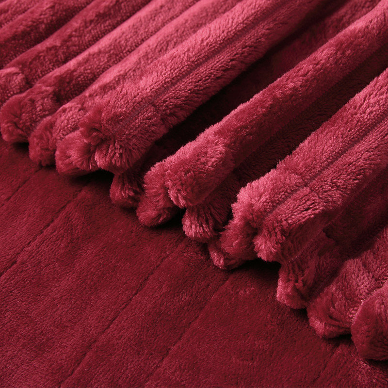 Adaisha Heated Blanket, 180cm W x 130cm L, Red