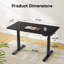 Bureau électrique debout avec bureau une pièce, bureau à hauteur réglable avec 4 préréglages de mémoire, bureau de bureau et de jeu pour la maison, envoi de 2 paquets-1473446418-1476001478