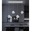 Lustre rectangulaire moderne 4 lumières à DEL-130135614