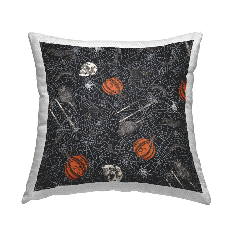 Coussin extérieur Spooky Spider Web