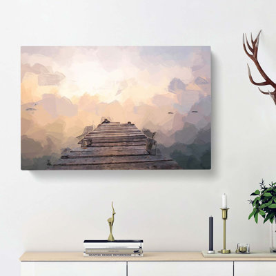 Jetty In Ko Chang Thailand In Abstract - Wrapped Canvas Painting