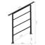 Wrought Iron Handrail Fits 1 or 3 Steps-1070184663