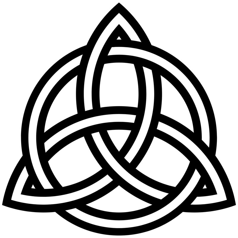 Art mural en métal Celtic Trinity Knot pour l'intérieur ou l'extérieur, H 16 po x l 16 po x P 0,1 po