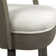Swivel Upholstered Counter Stool with Solid Wood Frame