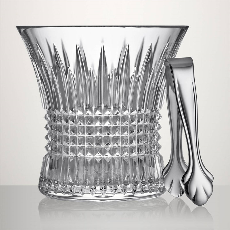 Lismore Diamond Ice Bucket & Tongs