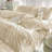 Checked Pattern Reversible Bedding Duvet Cover Solid Colour-102506382-102506381