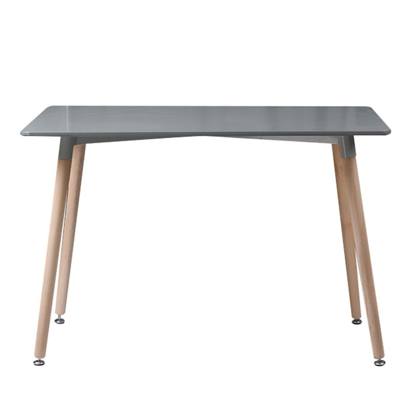 Waris Beech Solid Wood Dining Table, Grey