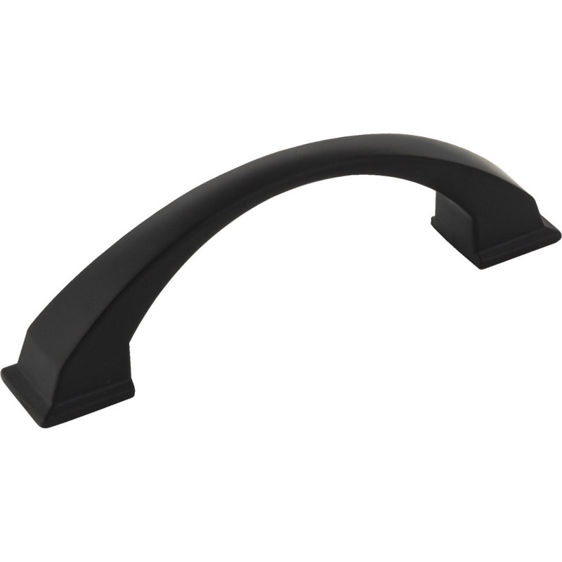 Roman Arch Pull, Matte Black, 3 3/4"
