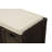 Rustic Storage Bench With 3 Removable Classic Rattan Basket , Entryway Bench With Removable Cushion-766084850