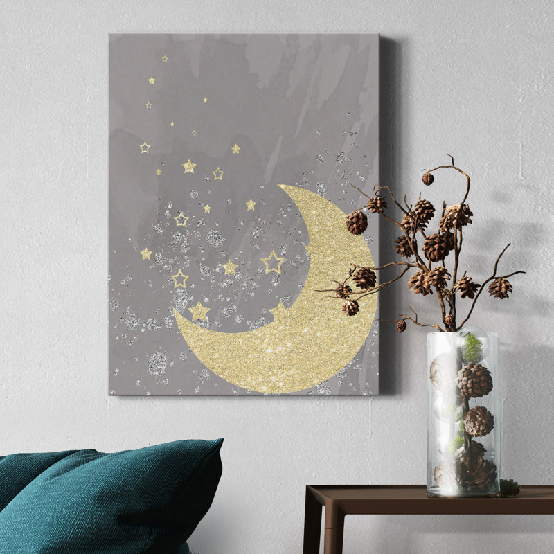 «Sparkling Night» par Daniela Santiago - reproduction d'art sur toile tendue, H 48 po x l 32 po x P 1 po