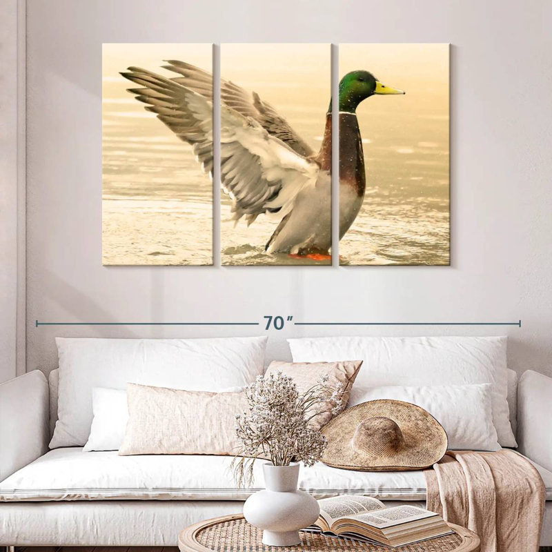 Canard colvert majestueux Brampt, H 32 po x l 50 po