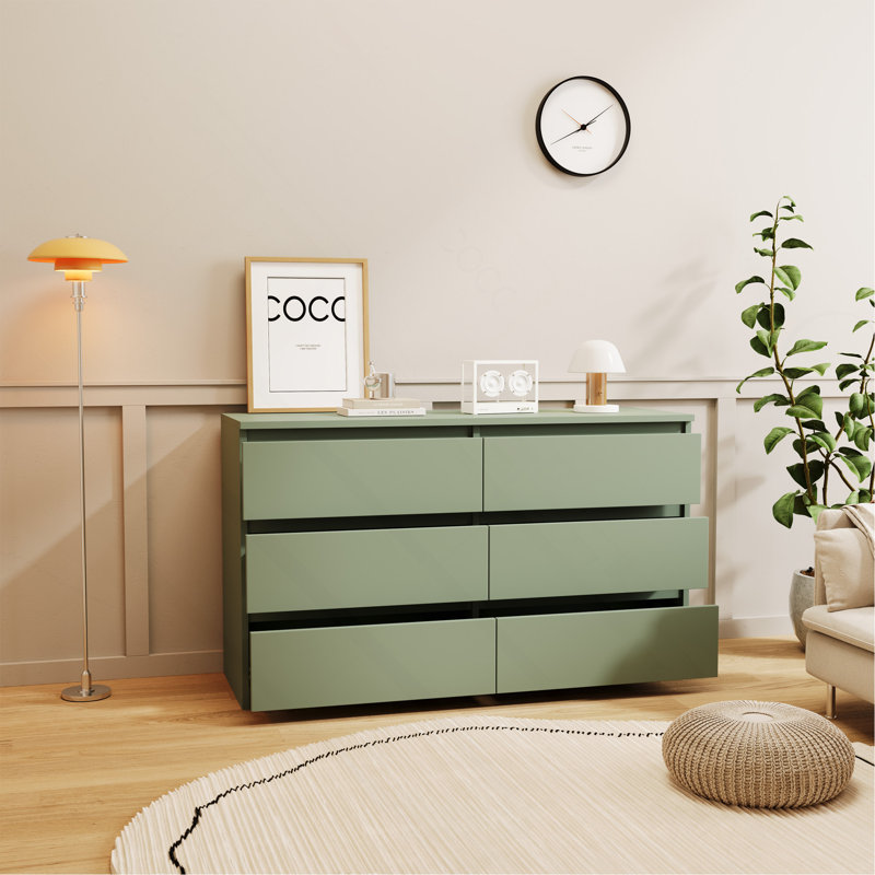 Grande commode 6 tiroirs Green