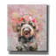 «Flower Crown Labradoodle» par Furbaby Affiliates, art mural sur toile-1099118147