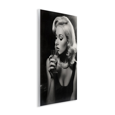 Plaque murale Classic Woman & Martini, design par Decent Exposures