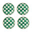 Emerald Check Appetizer Plates