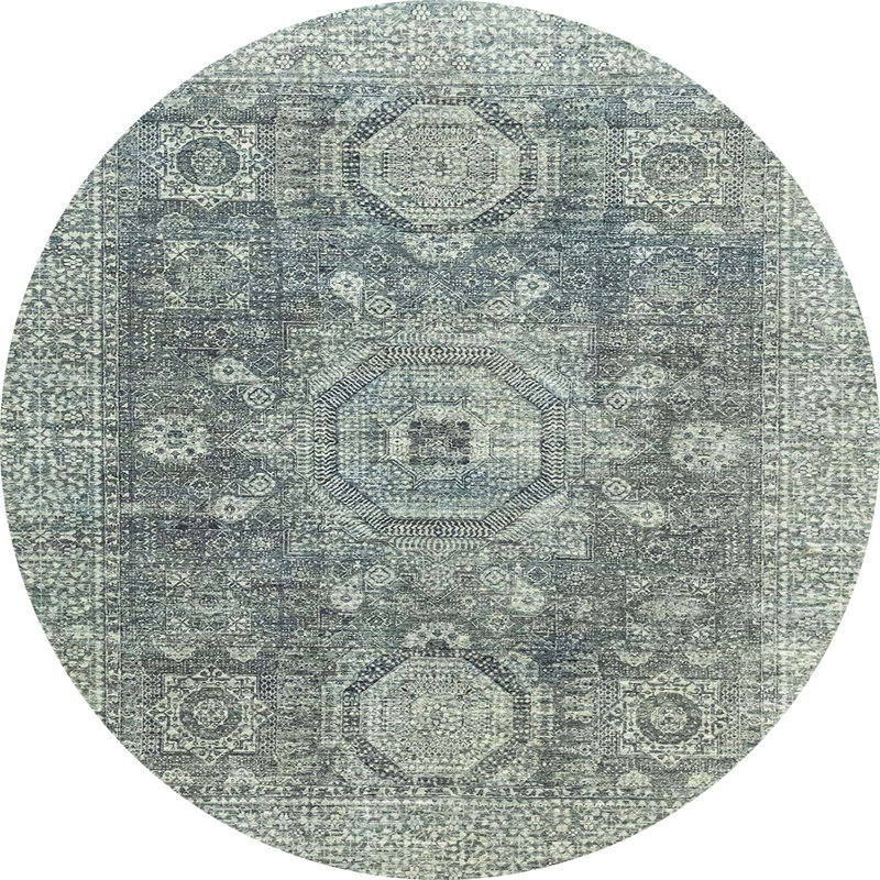 Tapis abstrait moderne 2337, Rond 5 pi