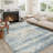Licia Abstract Blue Area Rug-443458439