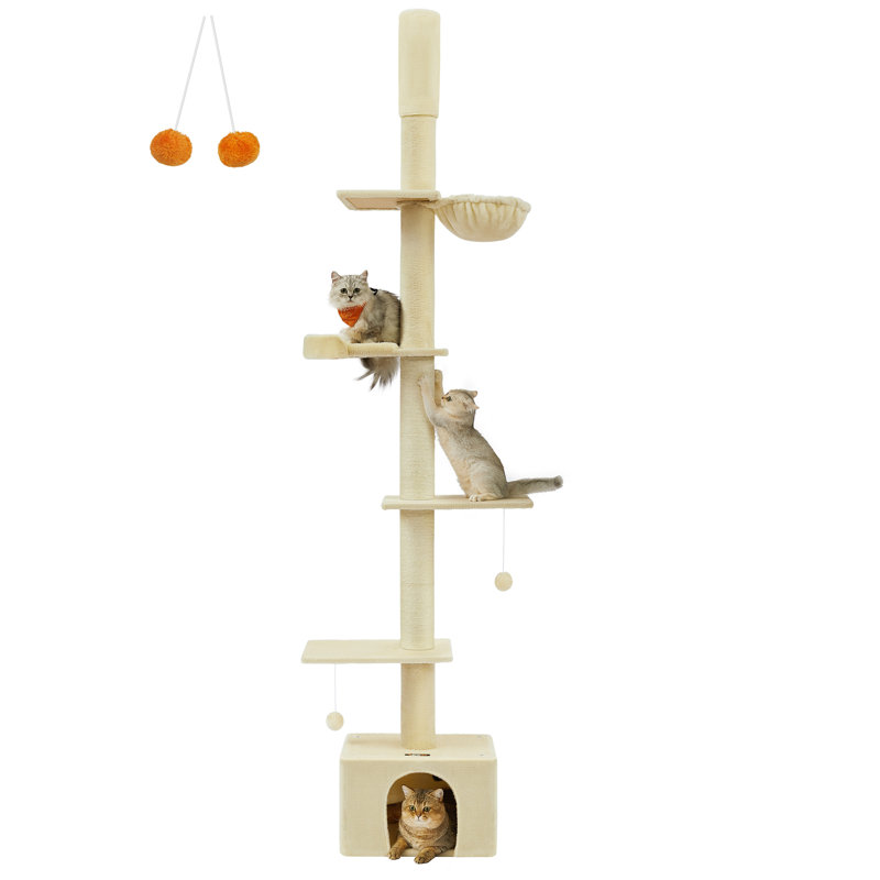 291cm H Cat Tree, Beige
