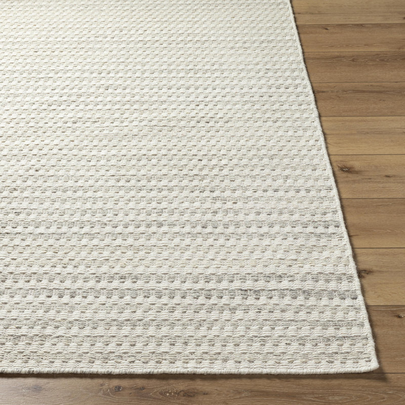 Syrine Wool Striped Indoor Rug, Rectangle 8' x 10'