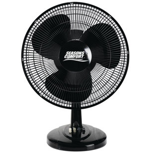 Seasons Comfort 16 Inch Oscillating Tabletop Fan, 3 Speeds, Adjustable Tilt - FTT16