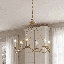 Lustre 6 lumières noir mat Moayad-402744476