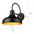 Dusk To Dawn Gooseneck Barn Wall Light – Black Industrial Farmhouse Outdoor Sconce, 13.5" H, 1-Pack-642995356