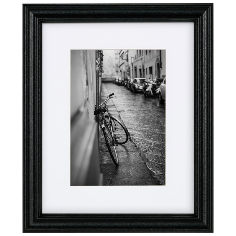 Cadre photo Classic Classic, Harwich, 8 po x 10 po emmêlé à 5 po x 7 po, Noir