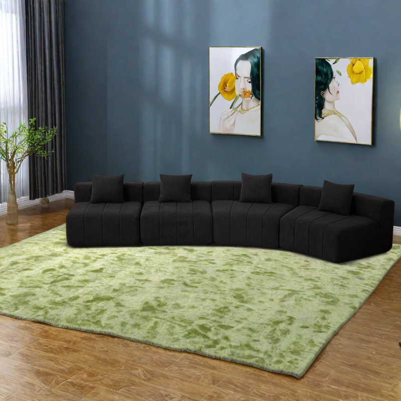 Canapé modulaire en mousse Chenille