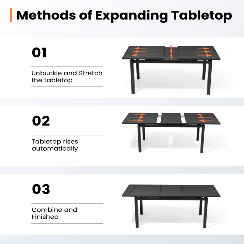 Table de salle à manger extensible