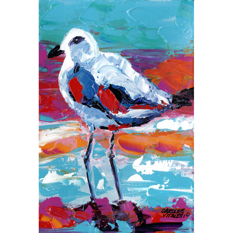 Seaside Birds I - Wrapped Canvas Print, 30cm H x 20cm W