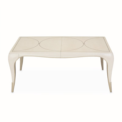 London Place Extendable Maple Solid Wood Base Dining Table