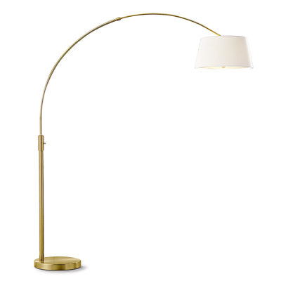 Elienor 81'' Antique Brass Arched Floor Lamp