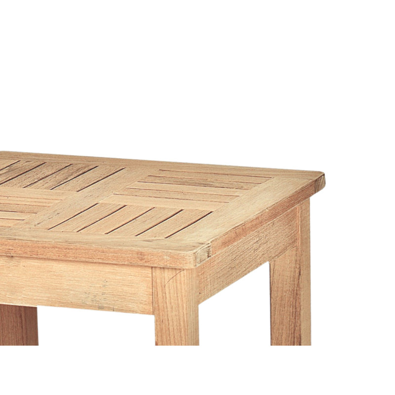 Dane Square Teak Outdoor Side Table