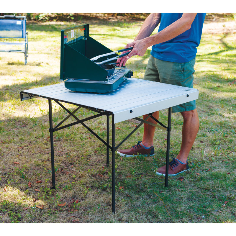 30 in. L Aluminum Rectangular Folding Table