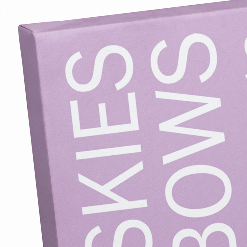 Dictons du printemps - On, Mauve, H 20 po x l 30 po x P 1,25 po