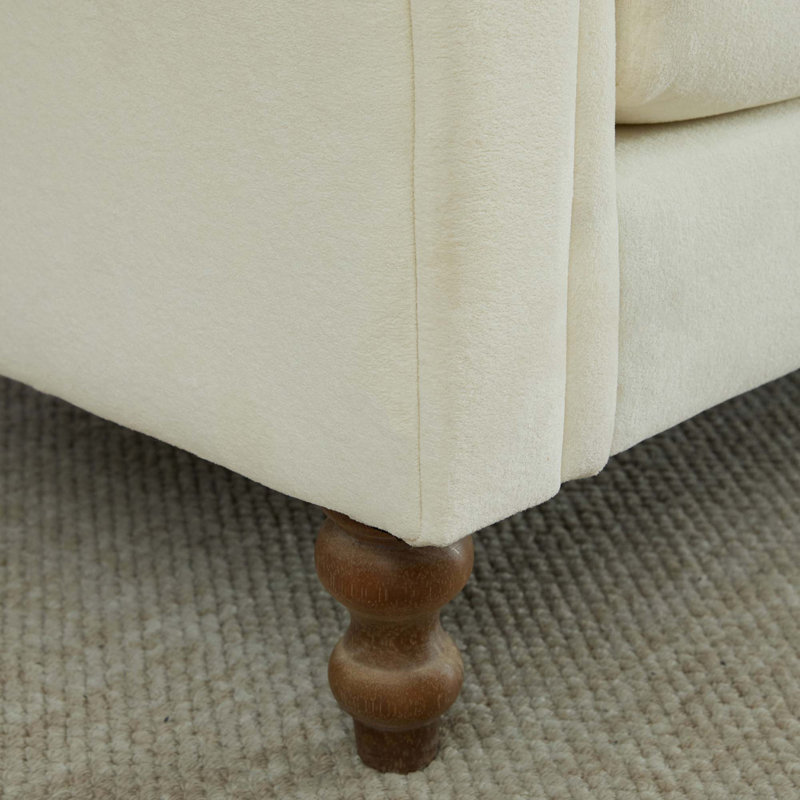 Chenille Upholstered Bench