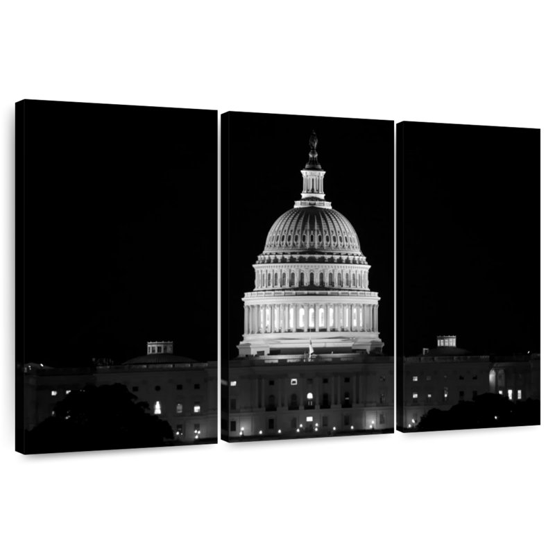 Capitole des États-Unis, bâtiment BW, H 32 po x l 50 po