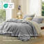 Housse de couette blanche pour lit de grande taille - ensemble de literie double brossé doux pour enfants et adultes (ensemble de 3)-109724469-109724467
