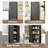 Metal Storage Cabinet, Kitchen Pantry Cabinet With Adjustable Shelves For Kitchen, Living Room, Dining Room And Office-32853219