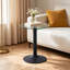 Tables de bout modernes, table en métal en verre trempé 19,7 pouces pour la maison-505859200