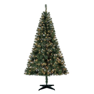 5ft Pre-lit Warm White Lights Artificial Christmas Tree With 3 Flashing Modes - Easy Assembly Premium Lit Holiday Decoration Christmas Tree -  The Holiday AisleÂ®, 45A3E2E0096F4F5088ECFC61FEC7DA96