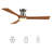 52'' Smart Solid Wood Ceiling Fan With Remote, Light Kit IncludedWorks With Google Assistant And Amazon Alexa,Siri Shortcut.-70837330