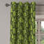 Rideau décoratif à 2 panneaux avec œillets East Urban Home, 50 po x 63 po, vert pomme, vert foncé-1169832982