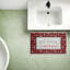 Tapis de bain et tapis de bain en peluche à motif de carreaux rouges Magic of Christmas, design par Chad Barrett, 18 po x 30 po-618095601