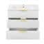 Armoire murale suspendue 24 po avec tiroir double, petit lavabo de salle de bain rectangulaire flottant avec trou de robinet simple et trop-plein, armoire de salle de bain moderne avec lavabo en céramique-1238406128