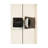 71'' 2 Shapely Door Cabinet With Lock, Metal Storage Cabinet With Doors And Adjustable Shelves, For Kitchen, Bedroom, Living Room(Beige)