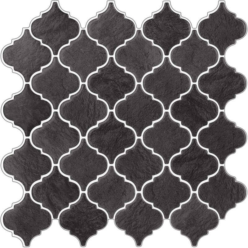 Dark Grey 10-Sheet Stick on Tiles