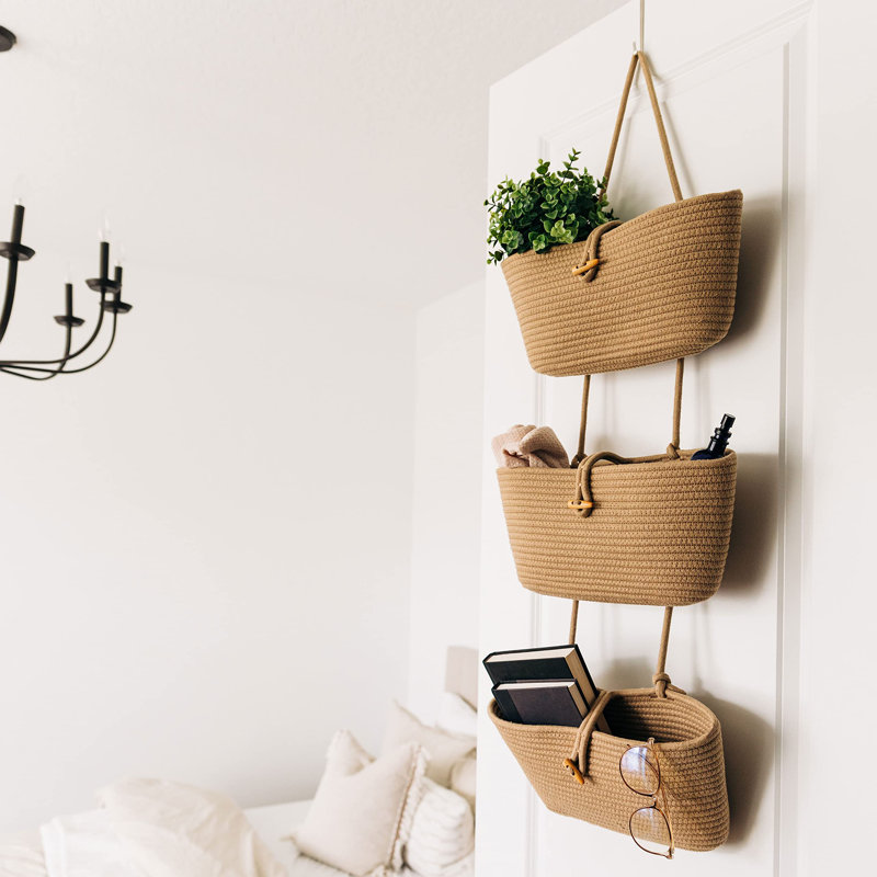 Panier en tissu à 3 niveaux, Miel complet