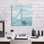 «Silver Sail Bright» par Albena Hristova, art mural sur toile, 18 po x 18 po